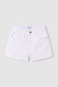 Dětské bavlněné šortky Mayoral 6269.8D.Junior.PPYH bílá SS24