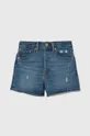 niebieski Levi's szorty jeansowe dziecięce LVG 501 ORIGINAL SHORTS Dziewczęcy