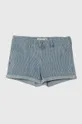 modra Otroške kratke hlače Abercrombie & Fitch Dekliški