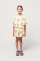 Детские шорты с примесью льна Bobo Choses узор жёлтый 124AC074