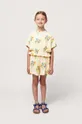 жовтий Дитячі шорти з домішкою льону Bobo Choses Для дівчаток