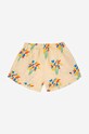 Дитячі шорти з домішкою льону Bobo Choses 124AC074 жовтий SS24