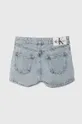 Detské rifľové krátke nohavice Calvin Klein Jeans modrá