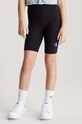 Calvin Klein Jeans szorty dziecięce z elastanem czarny IG0IG02450.128.176.PPYH