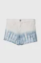 modrá Detské rifľové krátke nohavice Abercrombie & Fitch Dievčenský