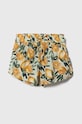 Abercrombie & Fitch pantaloni scurți de in pentru copii casual galben KI249.4131
