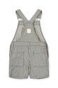 Хлопчик Дитячий бавовняний комбінезон Liewood Venedict Stripe Dungaree LW18846 блакитний