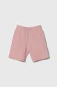 rózsaszín Marc Jacobs gyerek pamut rövidnadrág Gyerek