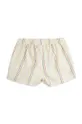 Mini Rodini shorts con aggiunta di lino bambino/a bianco