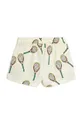 Detské krátke nohavice Mini Rodini Tennis biela