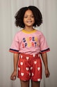 Mini Rodini szorty dziecięce Hearts casual czerwony 2423013642