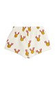 Mini Rodini szorty bawełniane dziecięce Medals 2423014497 biały SS24