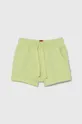 zelena Kratke pamučne hlače za bebe United Colors of Benetton Dječji