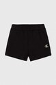 Παιδικό σορτς Calvin Klein Jeans με ελαστάν μαύρο IN0IN00174.PPYH