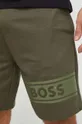 zelená Bavlnené šortky BOSS