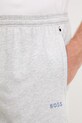 BOSS loungewear šortky pánské bavlněné s elastanem Mix&Match Short CW šedá 50515314