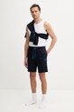 BOSS szorty lounge męskie bawełniane z elastanem Mix&Match Short CW 50515314 granatowy SS26
