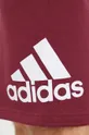 бордо Хлопковые шорты adidas