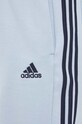 Βαμβακερό σορτσάκι adidas μπλε IS1340