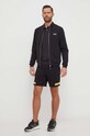 EA7 Emporio Armani szorty bawełniane 3DPS73.PJEQZ czarny SS24
