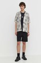 Samsoe Samsoe pantaloni scurti din lana SACHRISTOPH M24100105 negru SS24