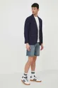 Rifľové krátke nohavice Polo Ralph Lauren modrá