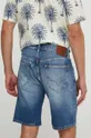Rifľové krátke nohavice Pepe Jeans 100 % Bavlna