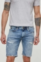 μπλε Τζιν σορτς Pepe Jeans TAPER SHORT Ανδρικά