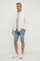 Pepe Jeans pantaloni scurti jeans PM801084RH2 albastru SS24