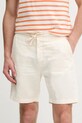 Pepe Jeans szorty lniane RELAXED LINEN SMART SHORTS beżowy PM801093