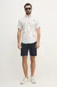 Lanene kratke hlače Pepe Jeans RELAXED LINEN SMART SHORTS PM801093 mornarsko modra SS25