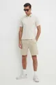 Pepe Jeans szorty lniane RELAXED LINEN SMART SHORTS beżowy