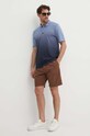 Plátěné kraťasy Pepe Jeans RELAXED LINEN SMART SHORTS PM801093 hnědá SS25