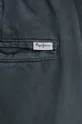 szürke Pepe Jeans vászon rövidnadrág RELAXED LINEN SMART SHORTS