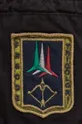 czarny Aeronautica Militare szorty bawełniane