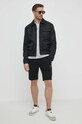 Aeronautica Militare pantaloni scurti BE170F459 negru SS24