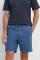 mornarsko modra Bombažne kratke hlače Barbour Essentials Moški