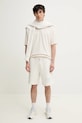 Hugo Blue pantaloni scurti din bumbac 50510728 alb SS25