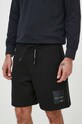 Armani Exchange pantaloni scurti tricotaj negru 3DZSJA.ZJDPZ