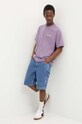 Billabong pantaloni scurti jeans ABYWS00222 albastru SS24