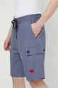 modra Bombažne kratke hlače HUGO Moški