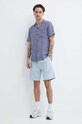 HUGO pantaloni scurți din bumbac 50510596 albastru SS24