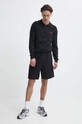 HUGO pantaloni scurți din bumbac 50510596 negru SS24