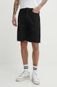 HUGO farmer rövidnadrág sima fekete 50511403