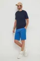 Bombažne kratke hlače United Colors of Benetton modra
