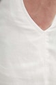 Σορτς από λινό United Colors of Benetton λευκό 4AGH59548