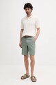 United Colors of Benetton vászon rövidnadrág 4AGH59548 zöld SS25