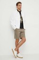 Льняные шорты Guess ECO LINEN M4GB59.WG8B0 бежевый SS24