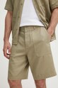 Шорты United Colors of Benetton ткань зелёный 48TYUF04C