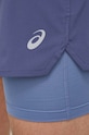 Asics pantaloni scurți de alergare Road 2 in 1 2011C390.403 albastru